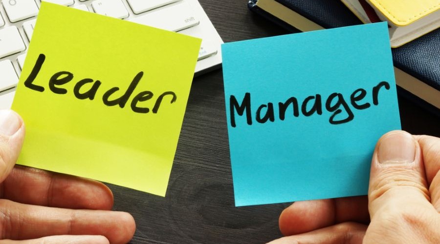 leader & manager written on post it notes_shutterstock_1140059855 900x500